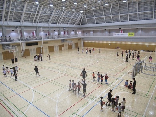 直伝バスケットボール教室の様子