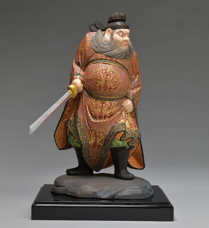 鐘馗の彫刻作品の画像