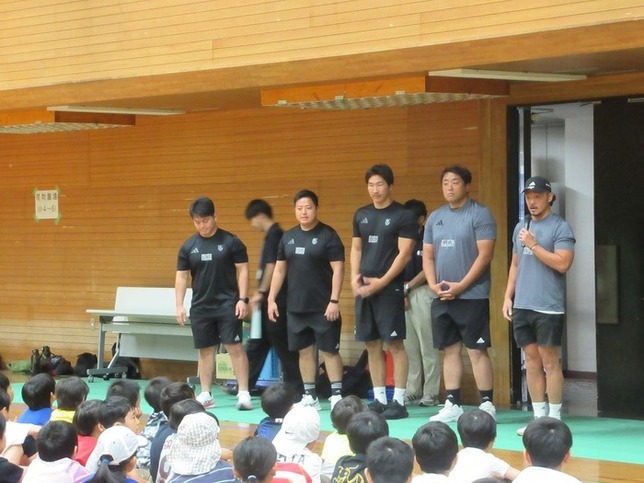 ラグビー教室の様子
