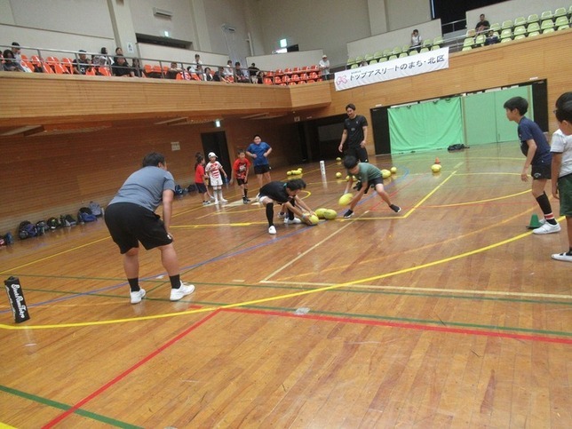 ラグビー教室の様子