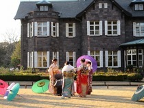 フォトスポットの様子（旧古河庭園）