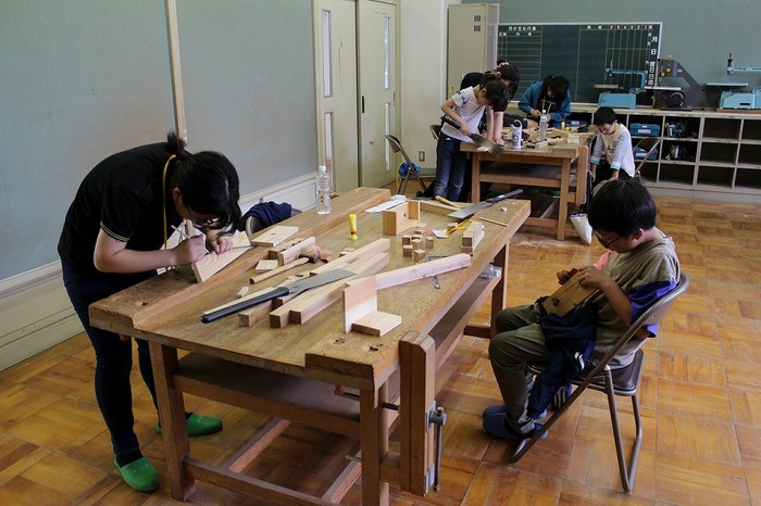 木工体験の様子