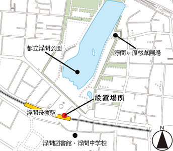 地図：北区浮間4丁目32番先