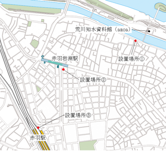 地図：荒川放水路