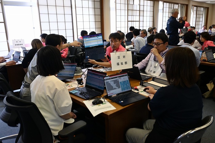 災害対策各部訓練の様子の画像