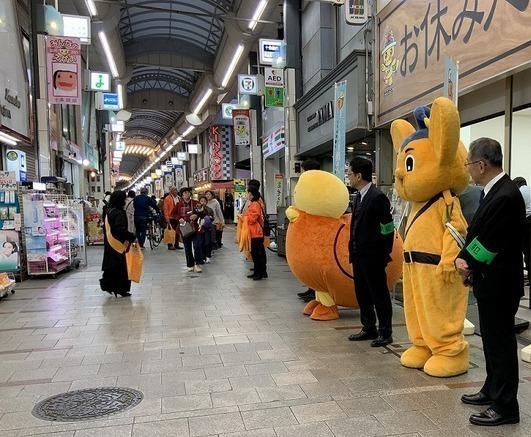 十条商店街での様子