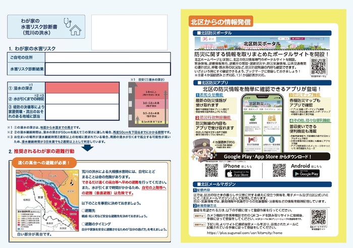 水害リスク診断書見本