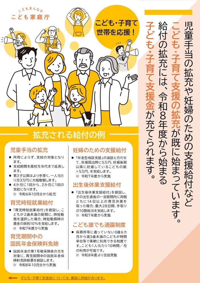子ども・子育て支援金制度リーフレット1