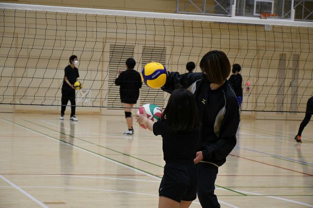 バレーボール教室の様子(2)